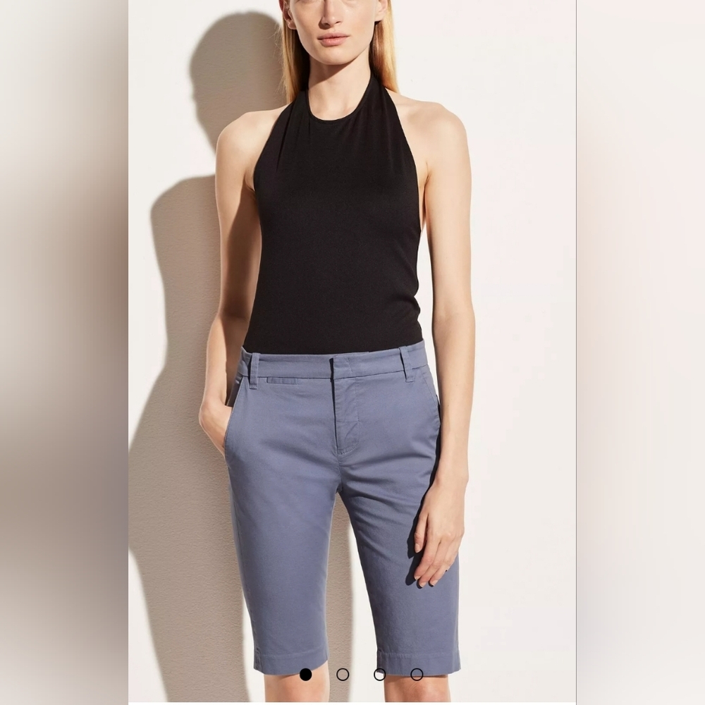 Vince Coin Pocket Bermuda Shorts Azure Blue Size 8 NWT